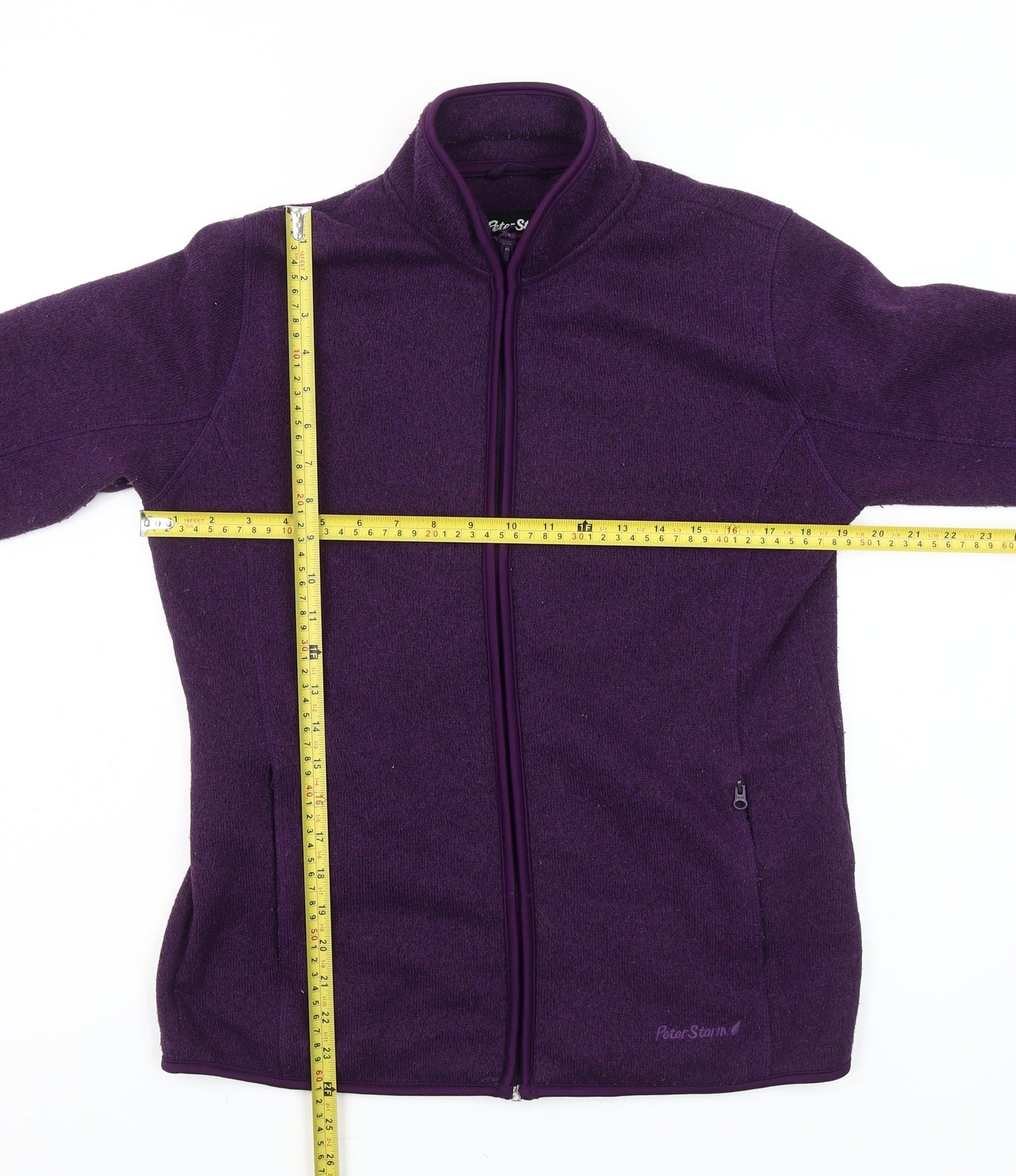 Peter Storm Womens Purple Fleece Full Zip Jacket Size 12