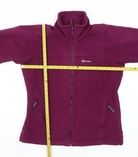 Berghaus Women’s Purple Fleece Full Zip Mid-Length Jacket Size 14