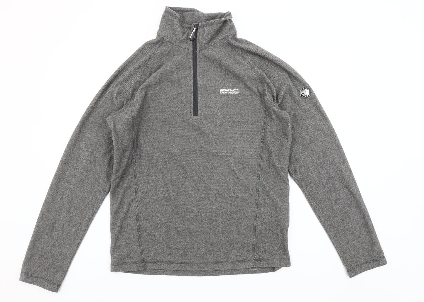Regatta Mens Grey 1/4 Zip Pullover Sweatshirt M Regular Fit Outdoor