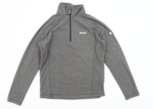 Regatta Mens Grey 1/4 Zip Pullover Sweatshirt M Regular Fit Outdoor