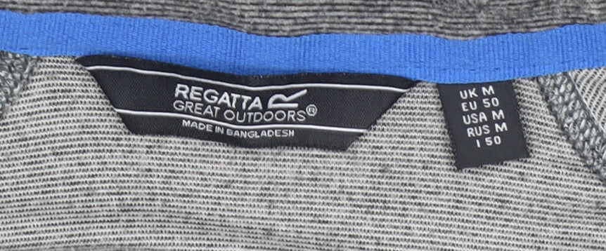 Regatta Mens Grey 1/4 Zip Pullover Sweatshirt M Regular Fit Outdoor