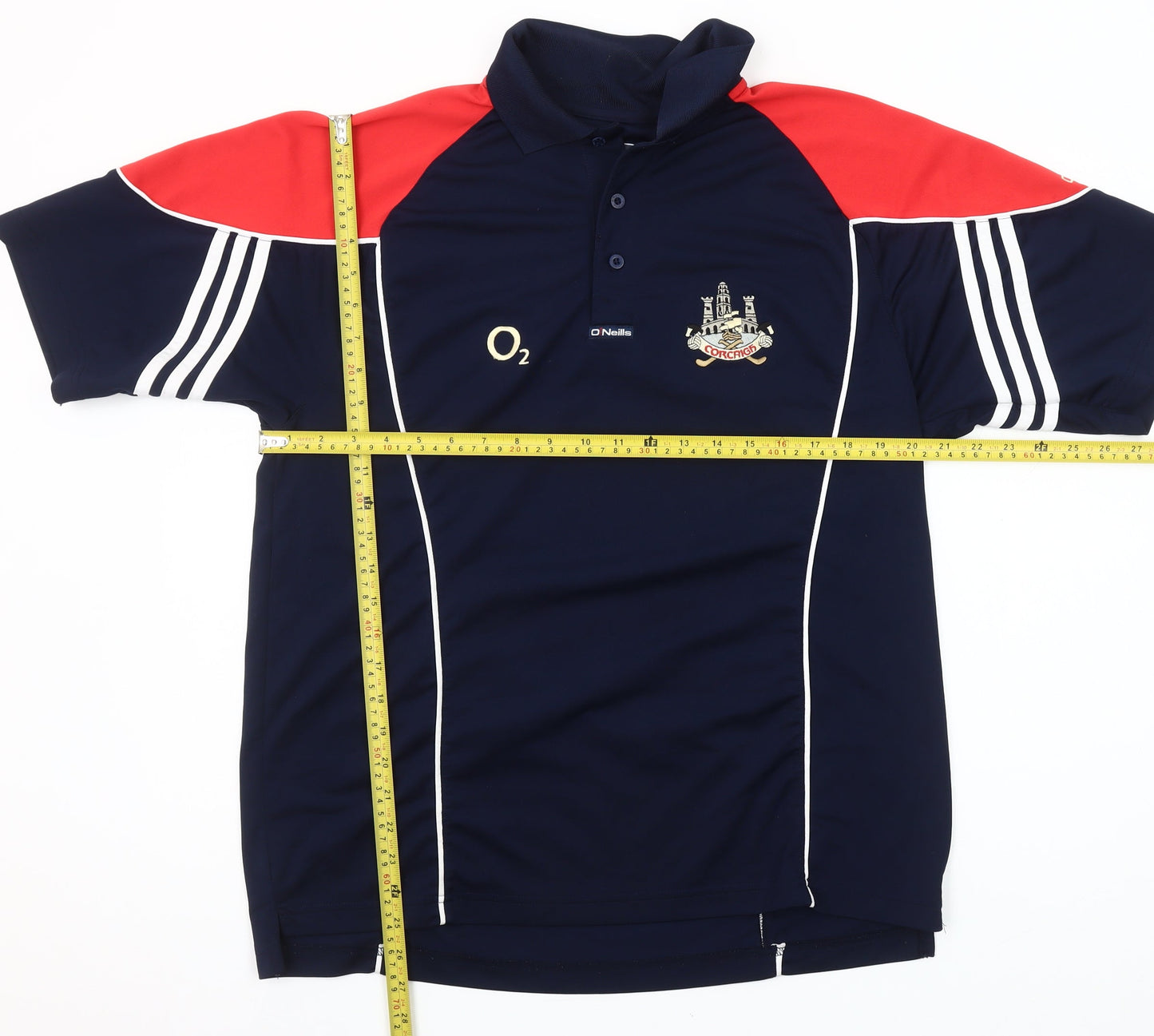 O’Neills Men’s Blue Red Collared Rugby Polo Shirt L Sports Top