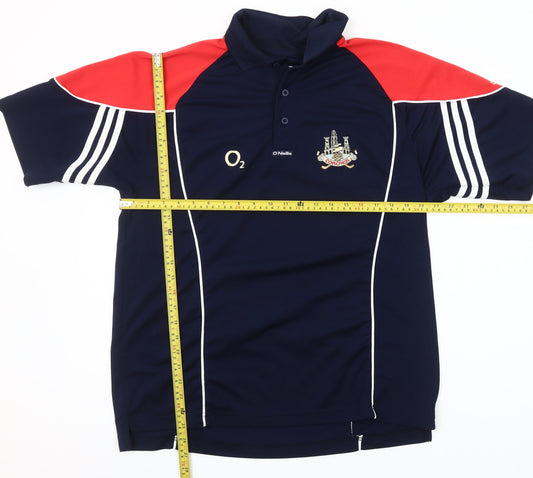 O’Neills Men’s Blue Red Collared Rugby Polo Shirt L Sports Top