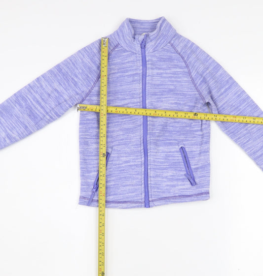 Mountain Warehouse Girls Purple Full Zip Fleece Jacket 7-8 Years