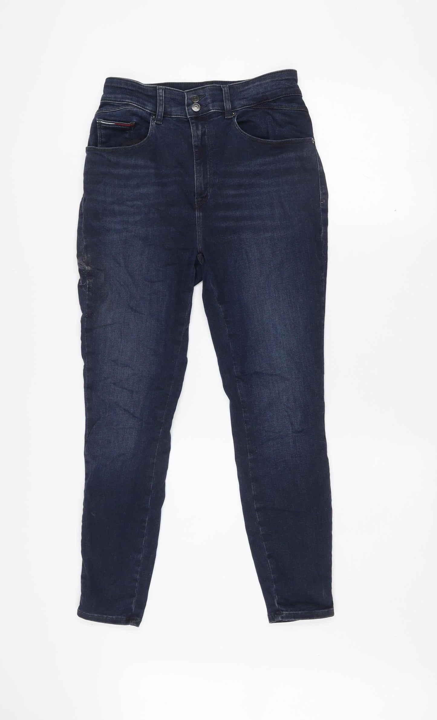 Tommy Jeans Women's Blue High Rise Skinny Fit Denim Jeans Size 28