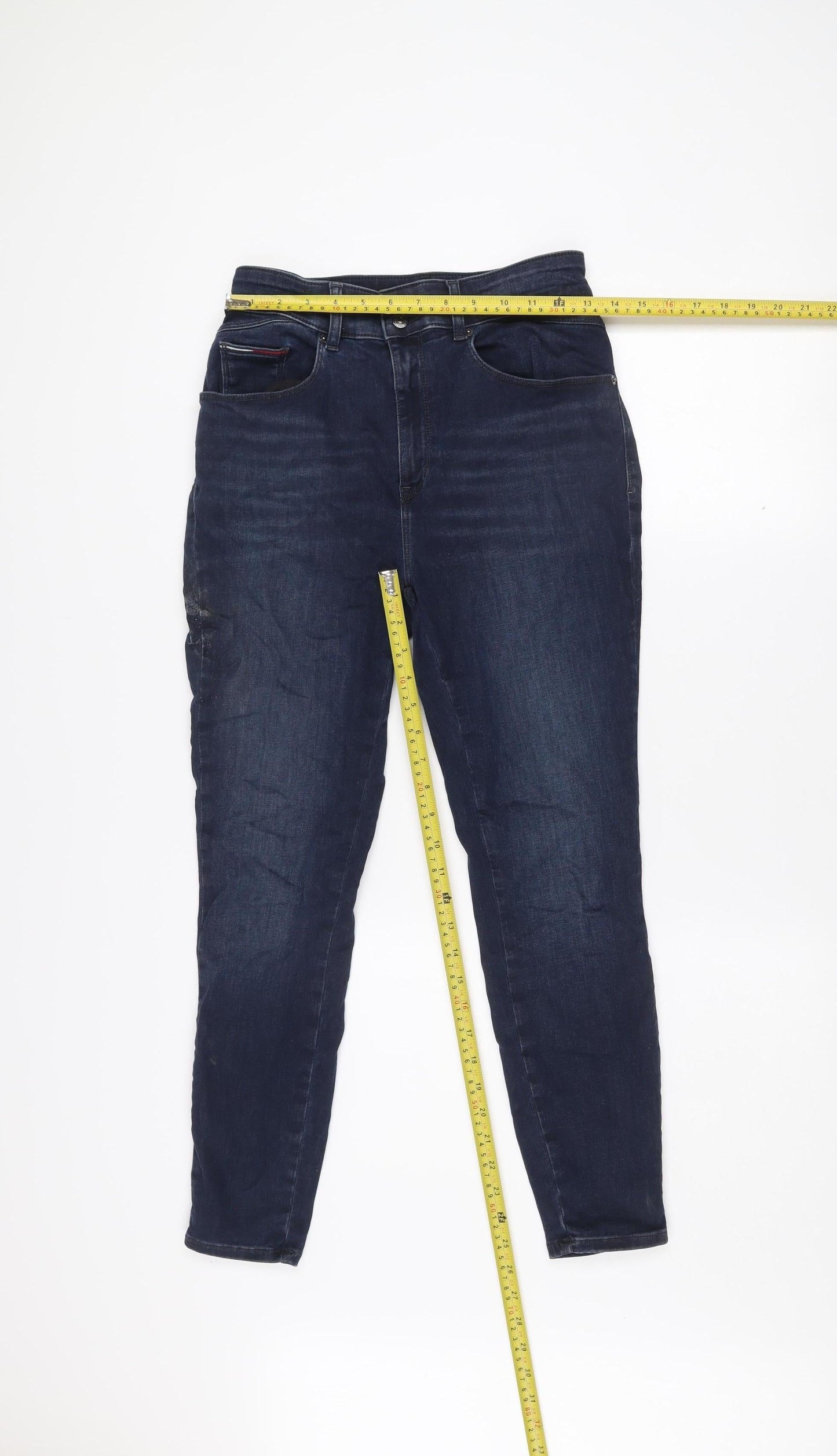 Tommy Jeans Women's Blue High Rise Skinny Fit Denim Jeans Size 28