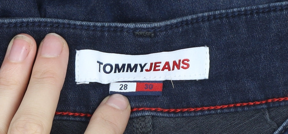 Tommy Jeans Women's Blue High Rise Skinny Fit Denim Jeans Size 28