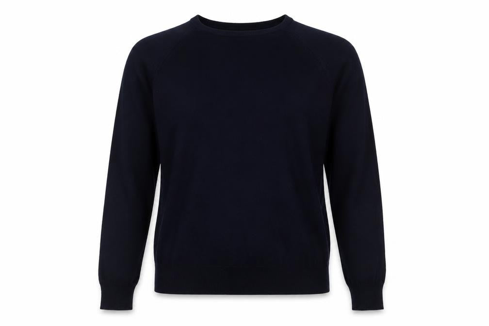 Front view of Dunnes Women’s Navy Blue Viscose Knit jumper Small