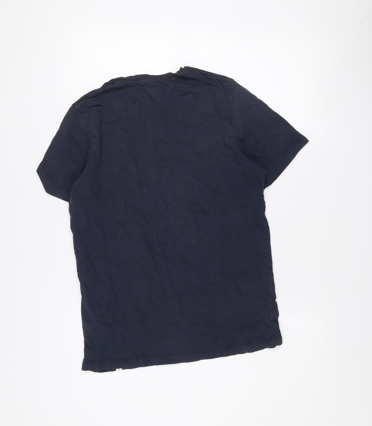 Jack & Jones Core Men's Blue Slim Fit Graphic Cotton T-Shirt Size M