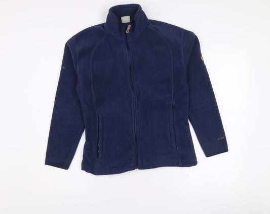 Trespass Women's Blue Fleece Jacket Size 12 Full Zip Outdoor Coat