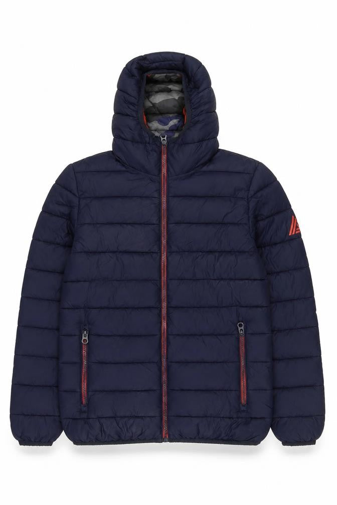 Next Boys Blue Hooded Puffer Jacket 11 Years Nylon Winter Coat