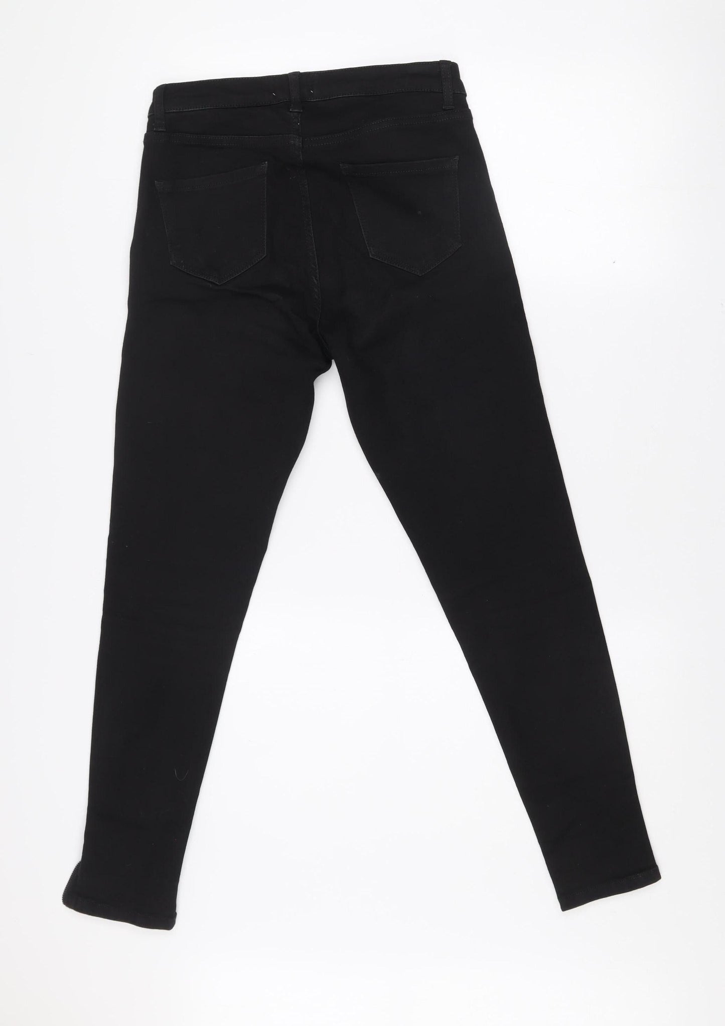 Savida Women’s Black Ankle Grazer Slim Fit Jeans Size 10