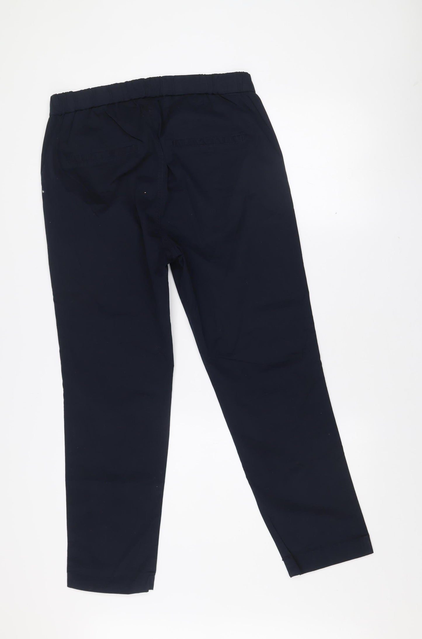 InWear Women’s Blue Chino Trousers UK 12 Cotton Stretch Straight Leg