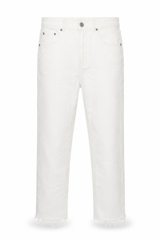 Pull & Bear Women's White Straight Regular Fit Jeans Size 10