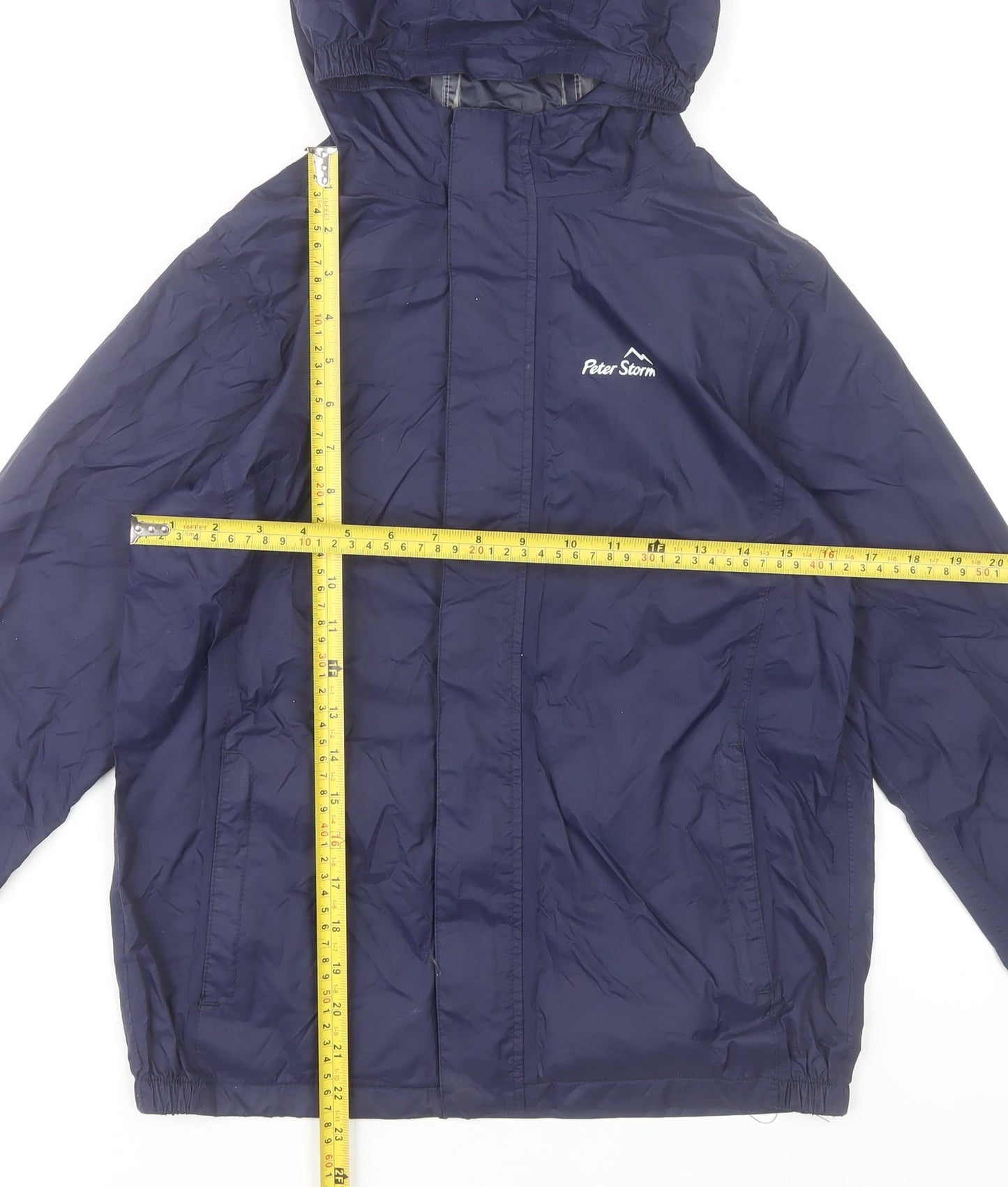 Peter Storm Boys Blue Waterproof Hooded Rain Jacket 11-12 Years