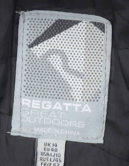 Regatta Women's Black Waterproof Softshell Hooded Jacket Size 14