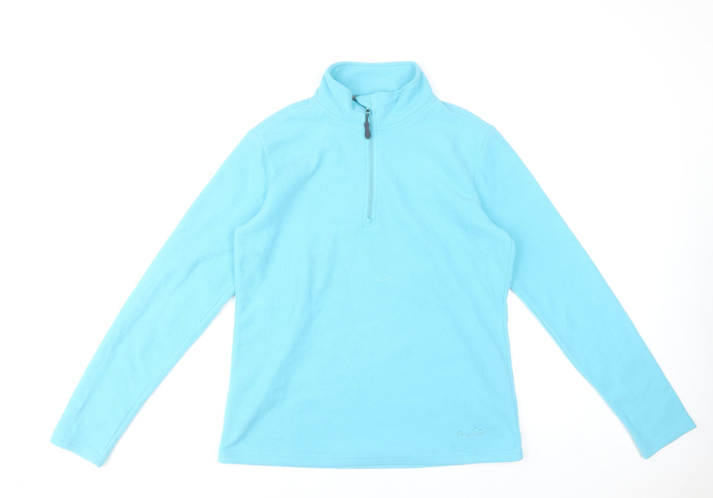 Peter Storm Women Blue Fleece Pullover Sweatshirt Size 14 Long Sleeve