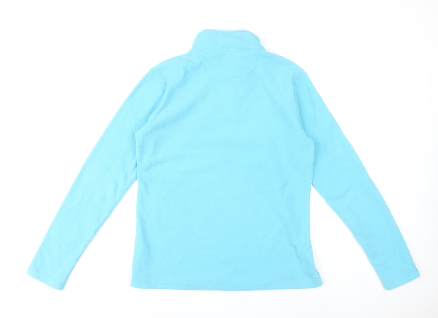 Peter Storm Women Blue Fleece Pullover Sweatshirt Size 14 Long Sleeve