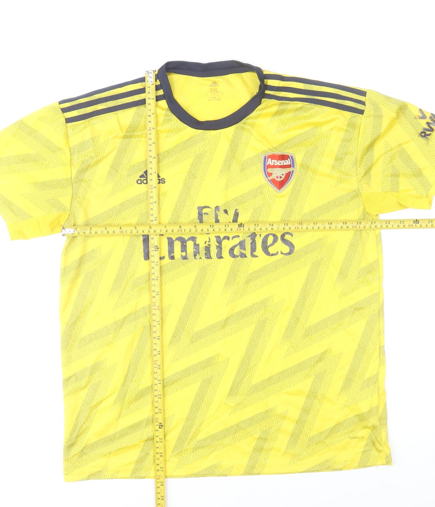 Adidas Men’s Yellow Arsenal Football Jersey 2XL Short Sleeve Sports Top