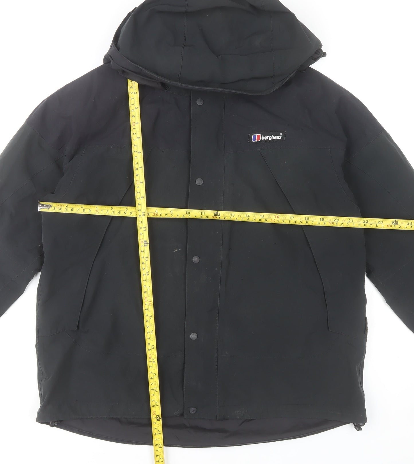 Berghaus Women's Black Waterproof Hooded Parka Jacket Size 14