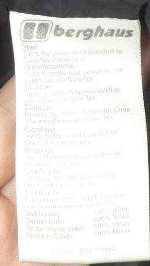 Berghaus Women's Black Waterproof Hooded Parka Jacket Size 14