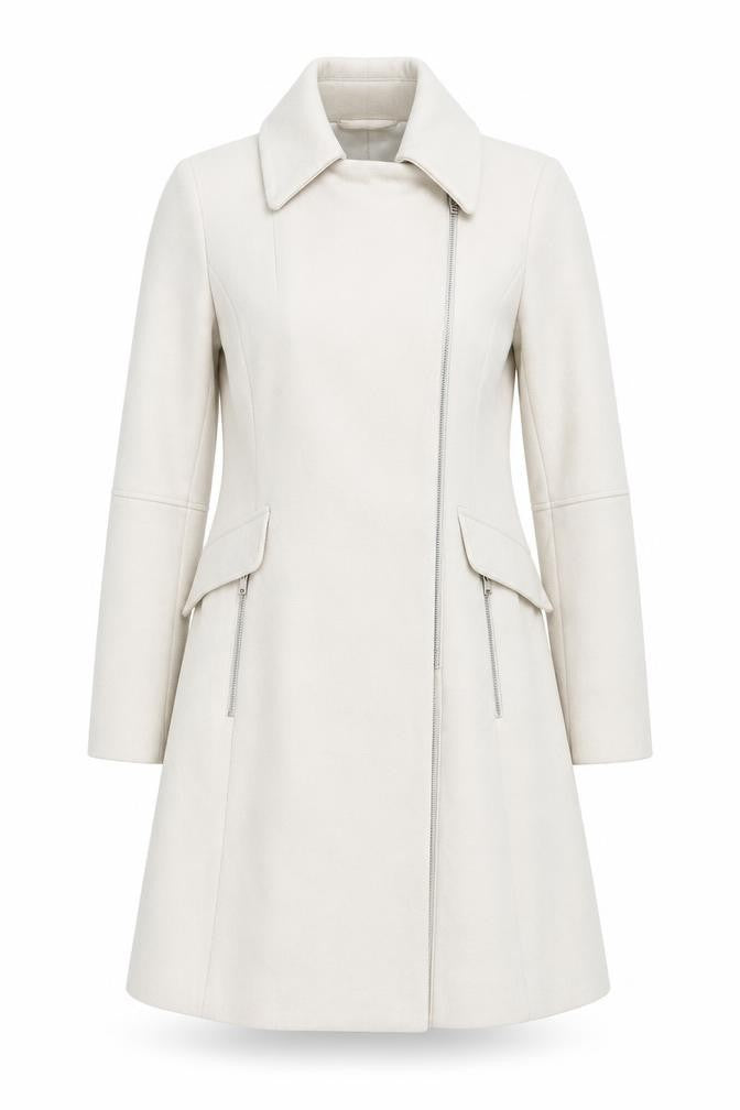 St. Bernard for Dunnes Stores Women's Beige Belted Mid-Length Coat Size 10