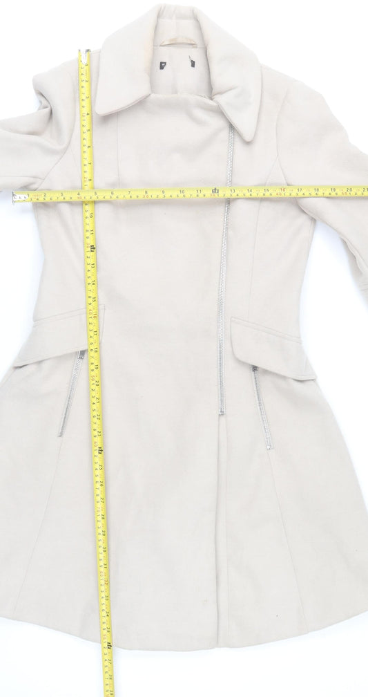 St. Bernard for Dunnes Stores Women's Beige Belted Mid-Length Coat Size 10