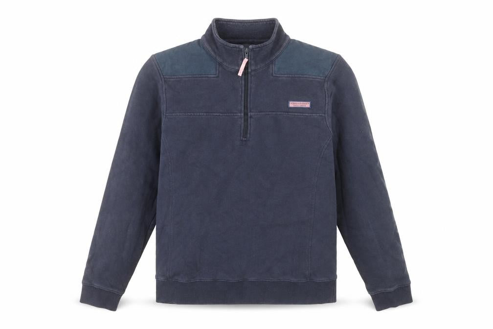 Vineyard Vines Womens Navy 1/4 Zip Pullover Sweatshirt Size M