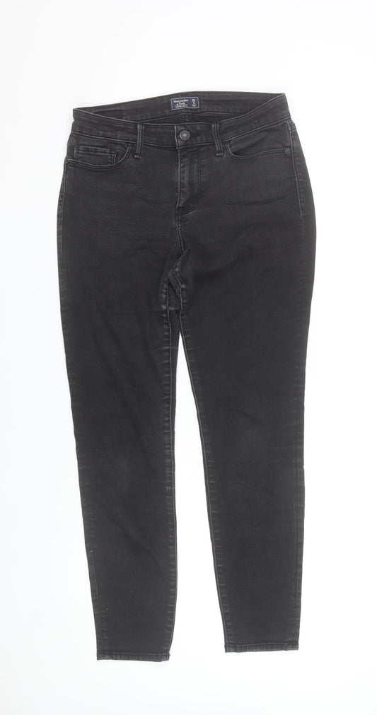 Abercrombie & Fitch Womens Black Harper Ankle Jeans Size 8 Slim Fit
