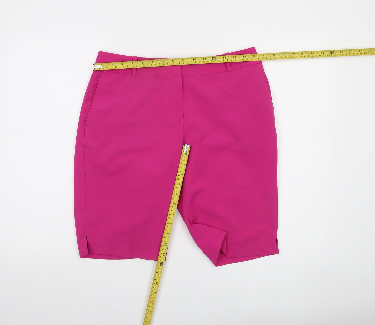 Fairway & Greene Women's Pink Bermuda Golf Shorts Size 8 Stretch