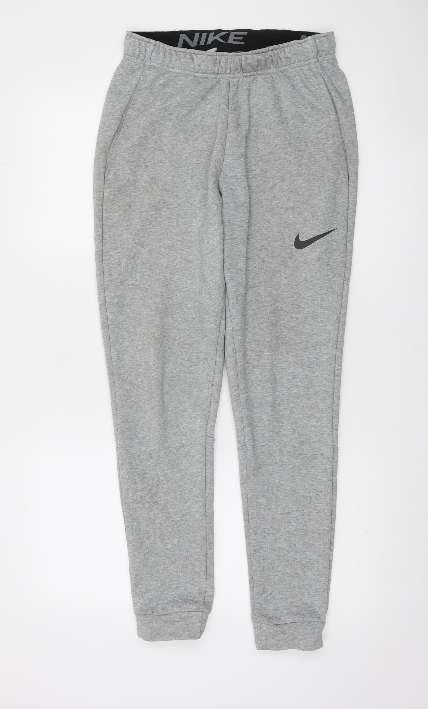 Nike Men's Grey Dri-Fit Standard Fit Joggers Size S