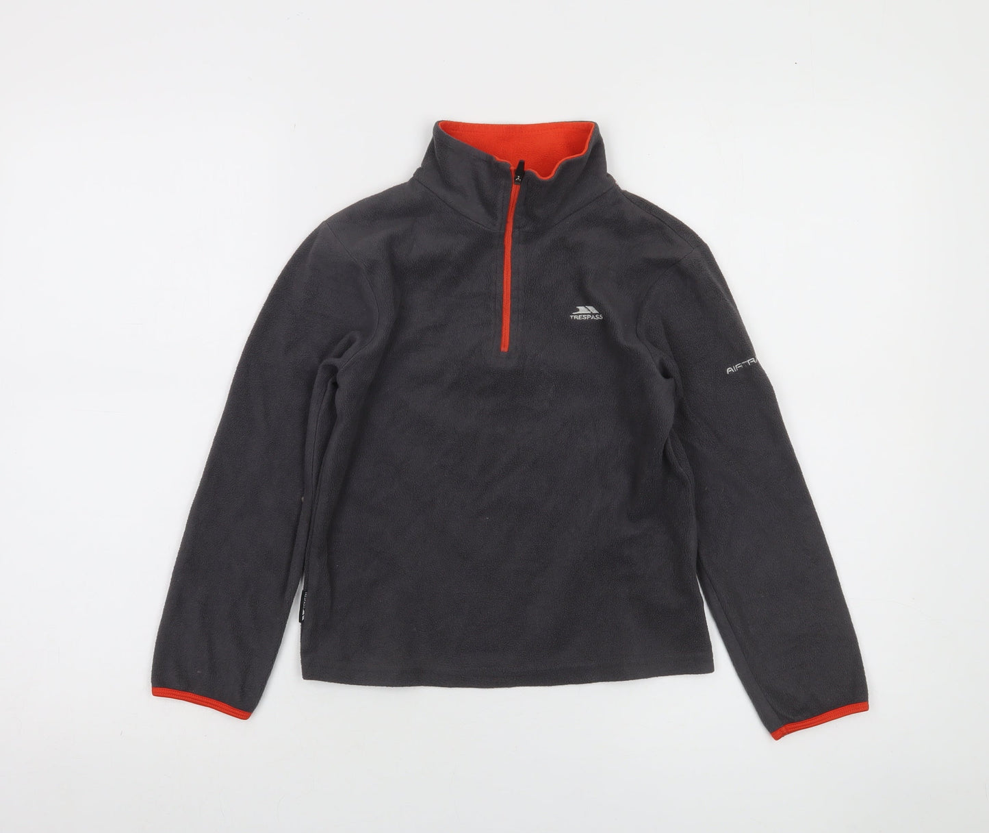 Trespass Boys Grey Fleece 1/4 Zip Pullover Sweatshirt 7-8 Years