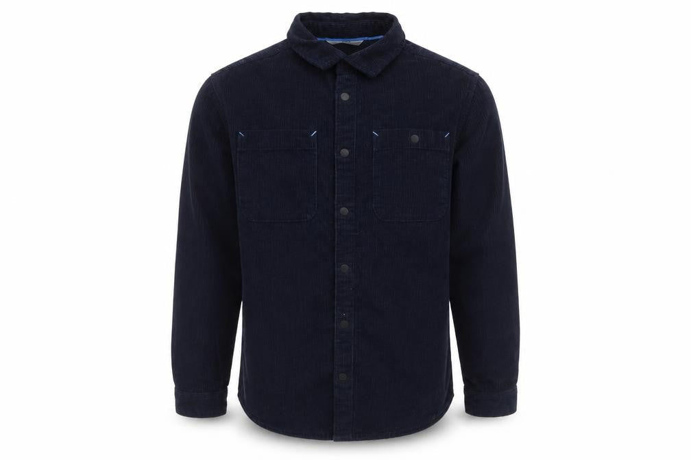 Marks & Spencer Boys Blue Corduroy Button-Up Shirt 10-11 Years