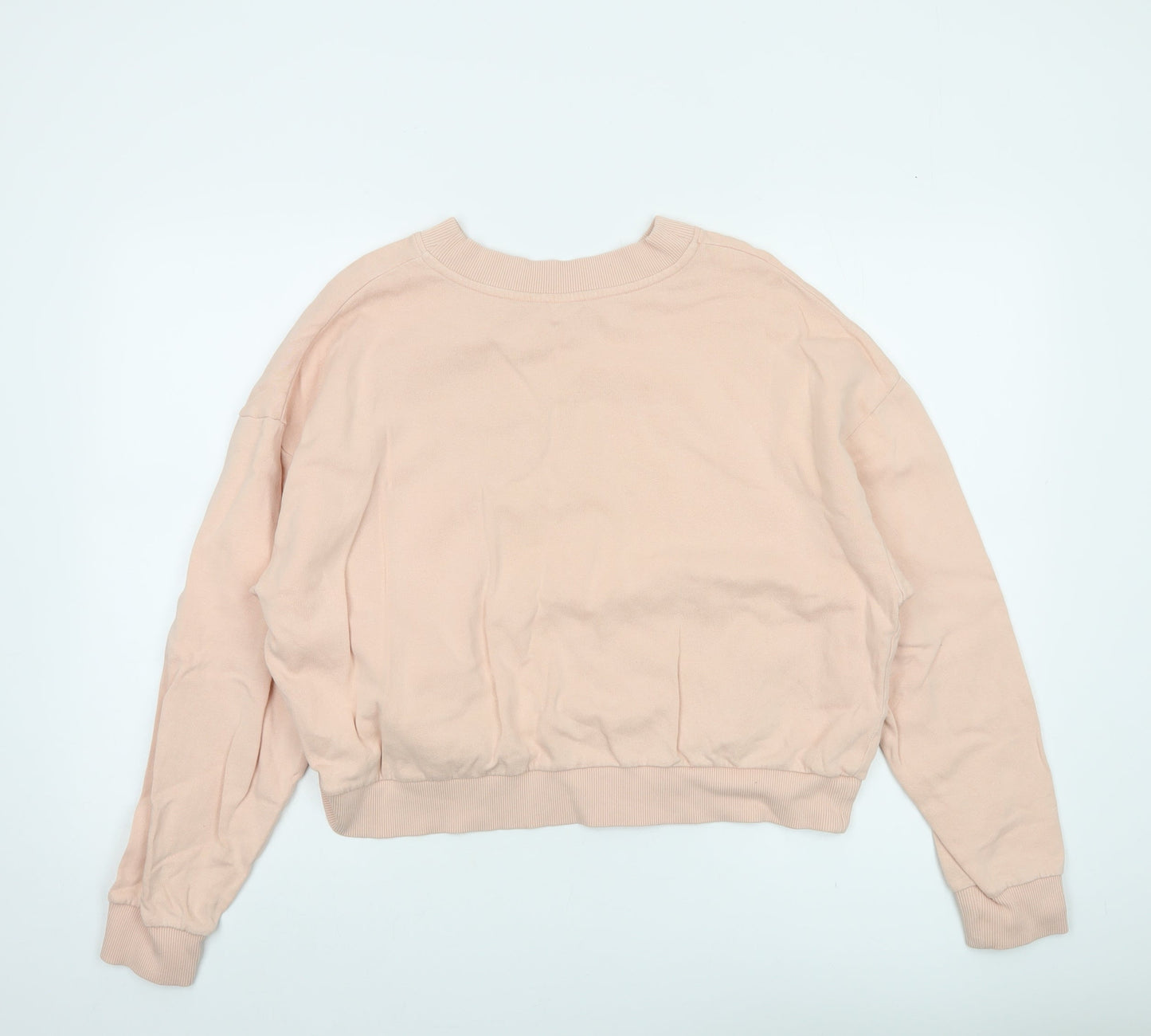 Billabong Womens Pink Crew Neck Pullover Sweatshirt Size M Cotton