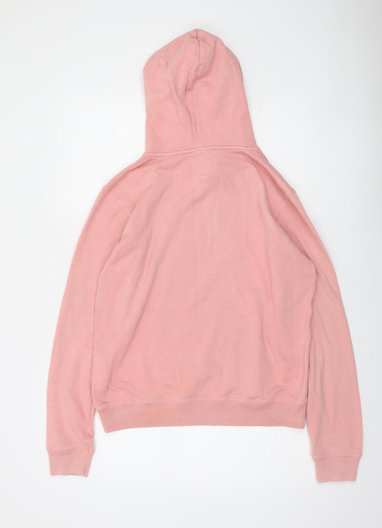 Jack Wills Womens Pink Hooded Pullover Sweatshirt UK 12 Hoodie
