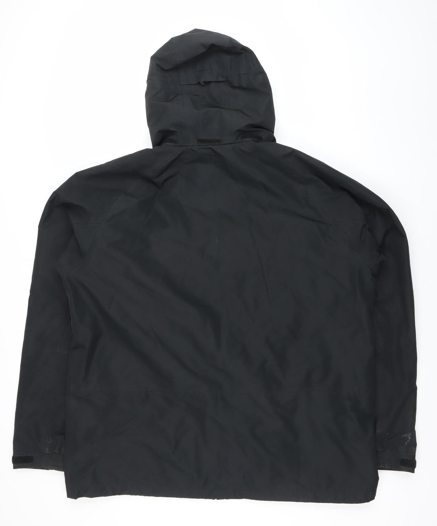 Mountain Warehouse Men's Black 2XL Waterproof Hooded Rain Coat Jacket