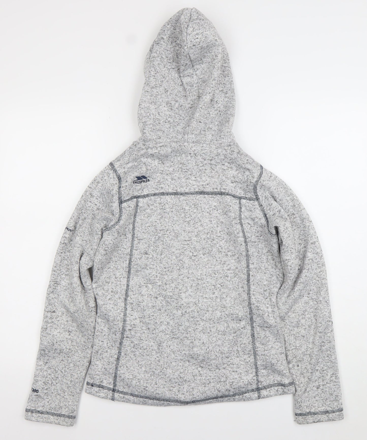 Trespass Womens Grey Full Zip Hoodie XS Polyester Fleece Outdoor