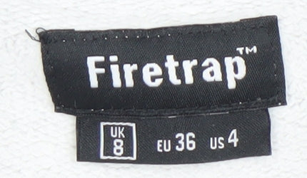 Firetrap Womens Grey Crew Neck Pullover Sweatshirt UK 8