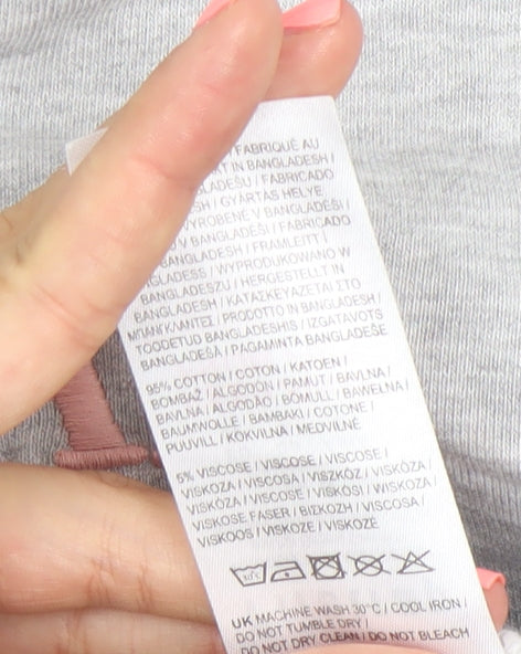 Firetrap Womens Grey Crew Neck Pullover Sweatshirt UK 8