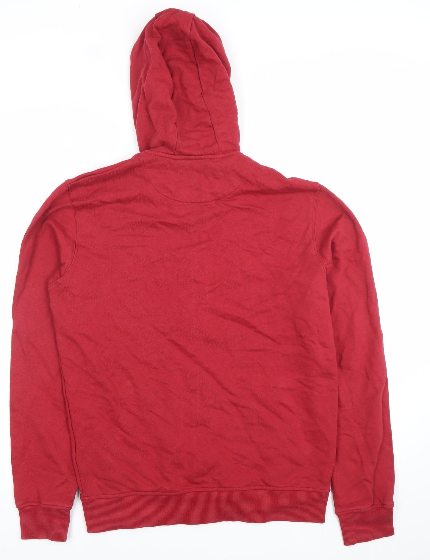 Lyle & Scott Men's Red Full Zip Hoodie Size S Cotton Casual