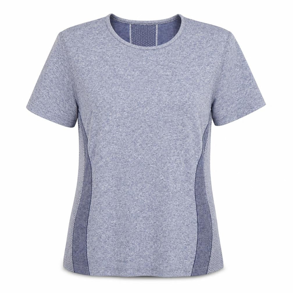 Dunnes Women Blue Performance Sport Short Sleeve T-Shirt Size L