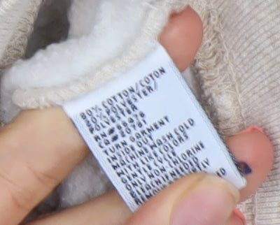 Tommy Hilfiger Women Beige Logo Pullover Sweatshirt L Cotton