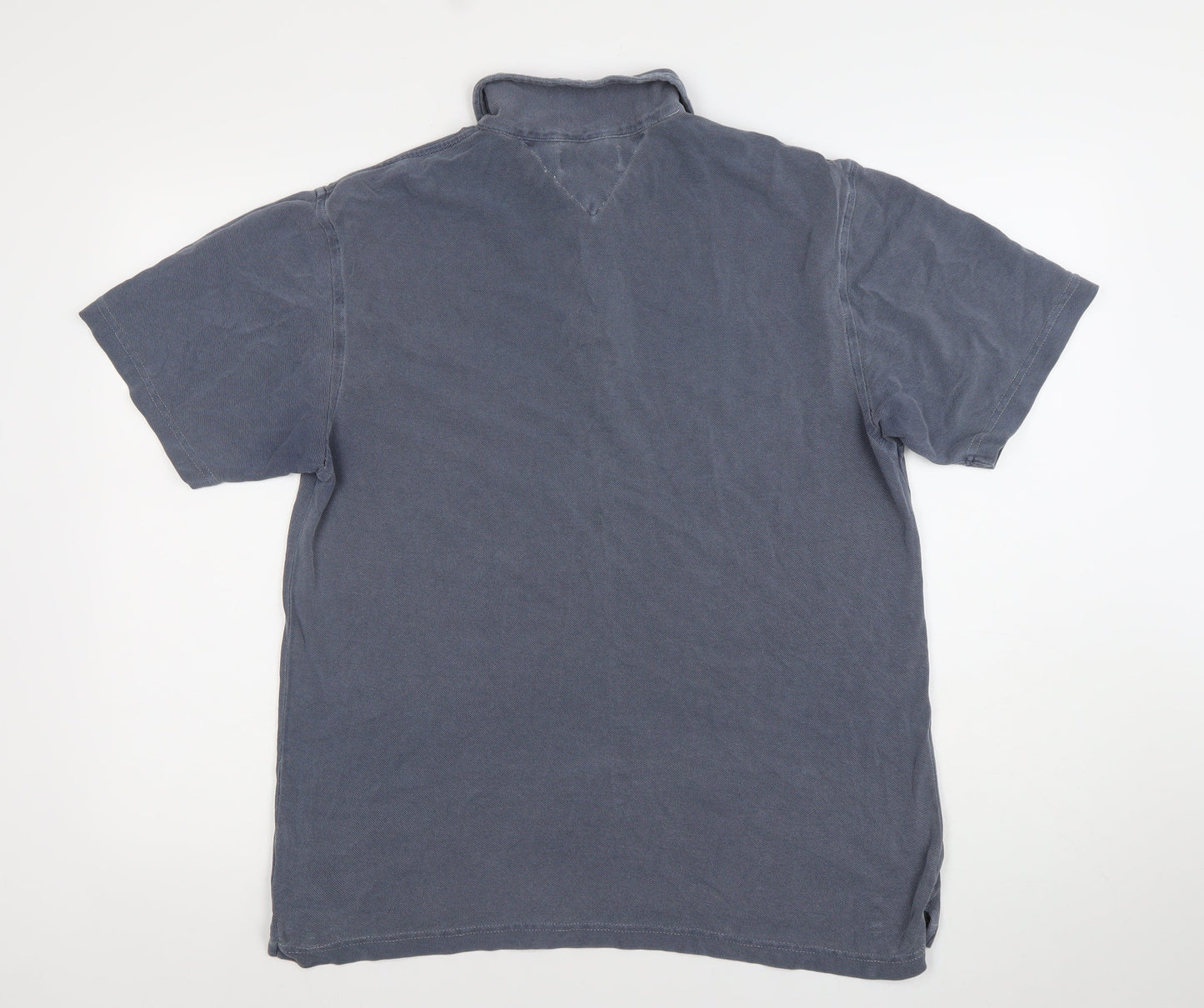 Tommy Hilfiger Denim Men's Blue Short Sleeve Polo Shirt M