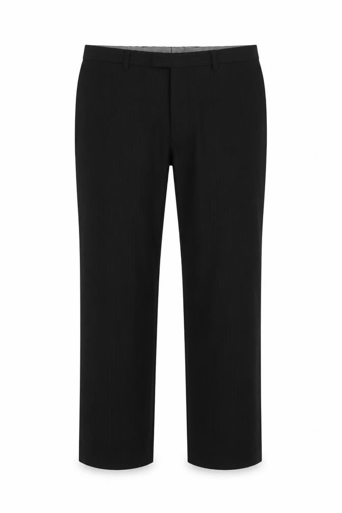 River Island Men's Black 36R Regular Fit Dress Pants Trousers
