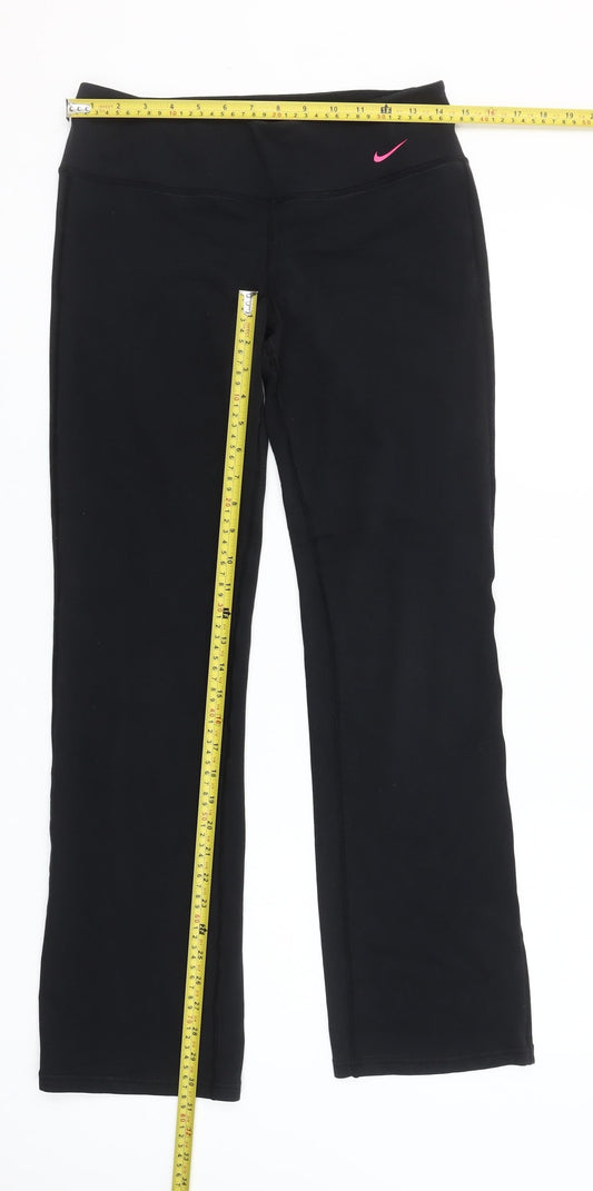 Nike Women's Black Dri-FIT Bootcut Leggings Size M