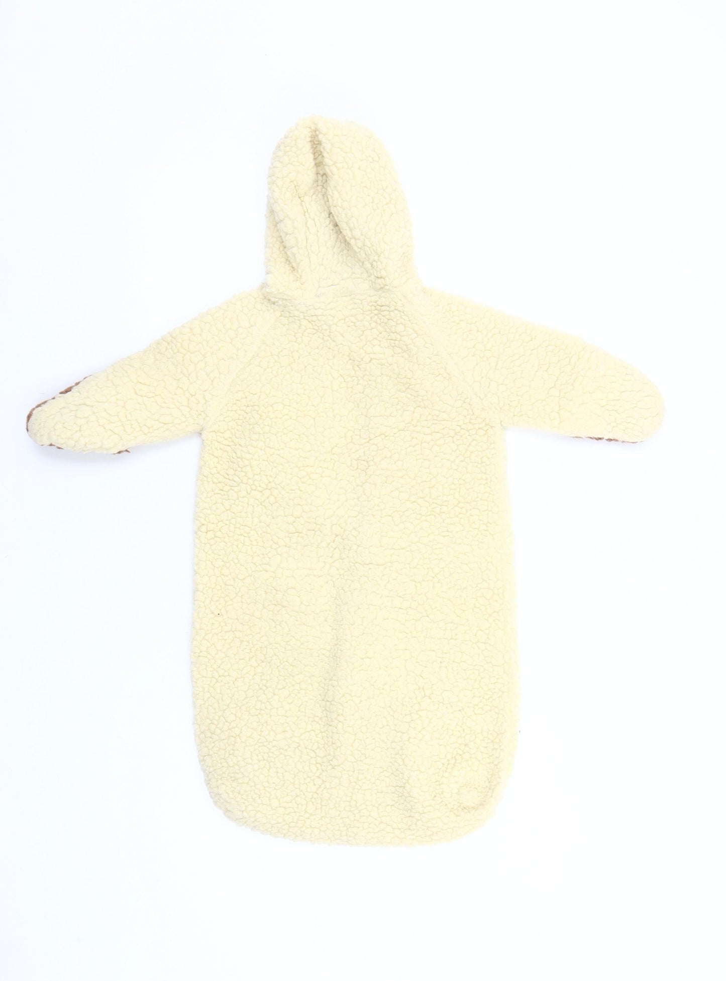 Mothercare Unisex Baby Ivory Fleece Snowsuit Newborn Hooded Winter Zip-Up