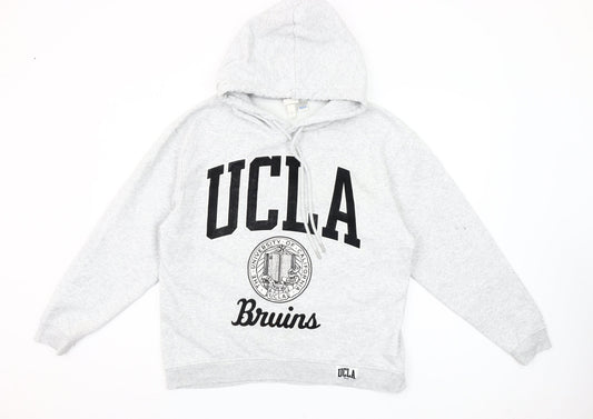 H&M Women’s Grey UCLA Bruins Hoodie Small Cotton Blend Sweatshirt