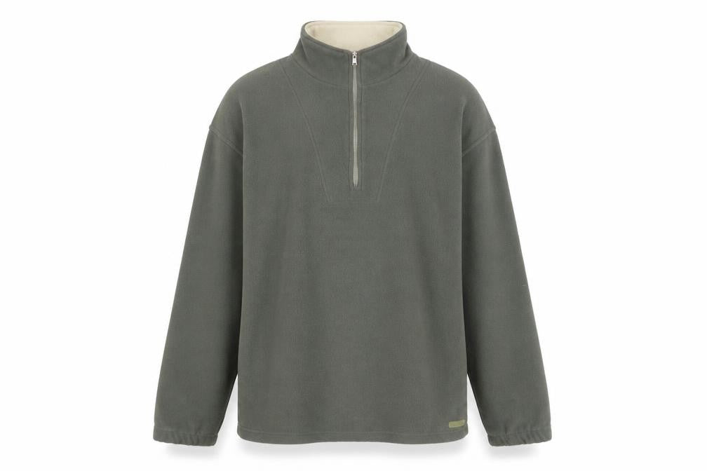 Petroleum Men’s Green Fleece 1/2 Zip Pullover Sweatshirt L