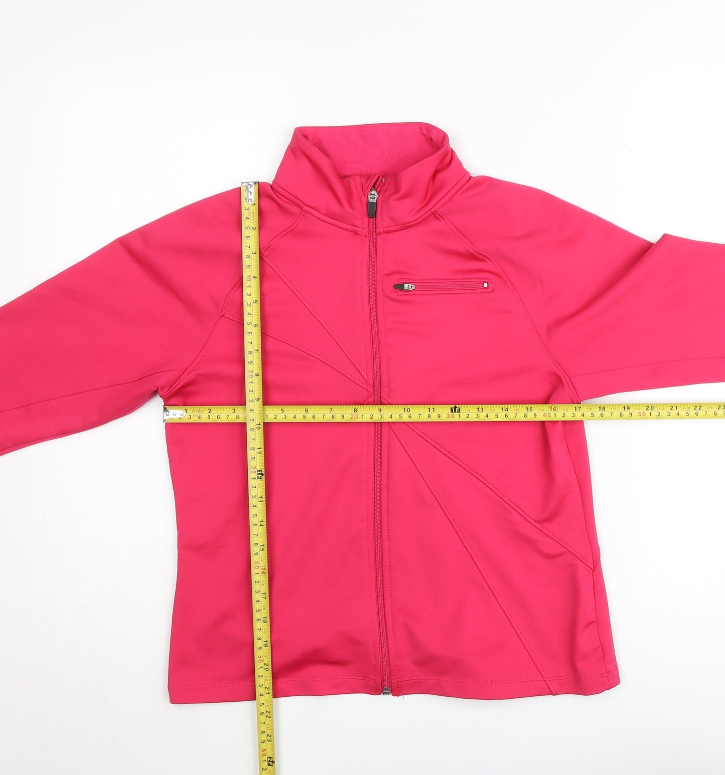 Champion Women's Pink Softshell Full Zip Track Jacket Size M