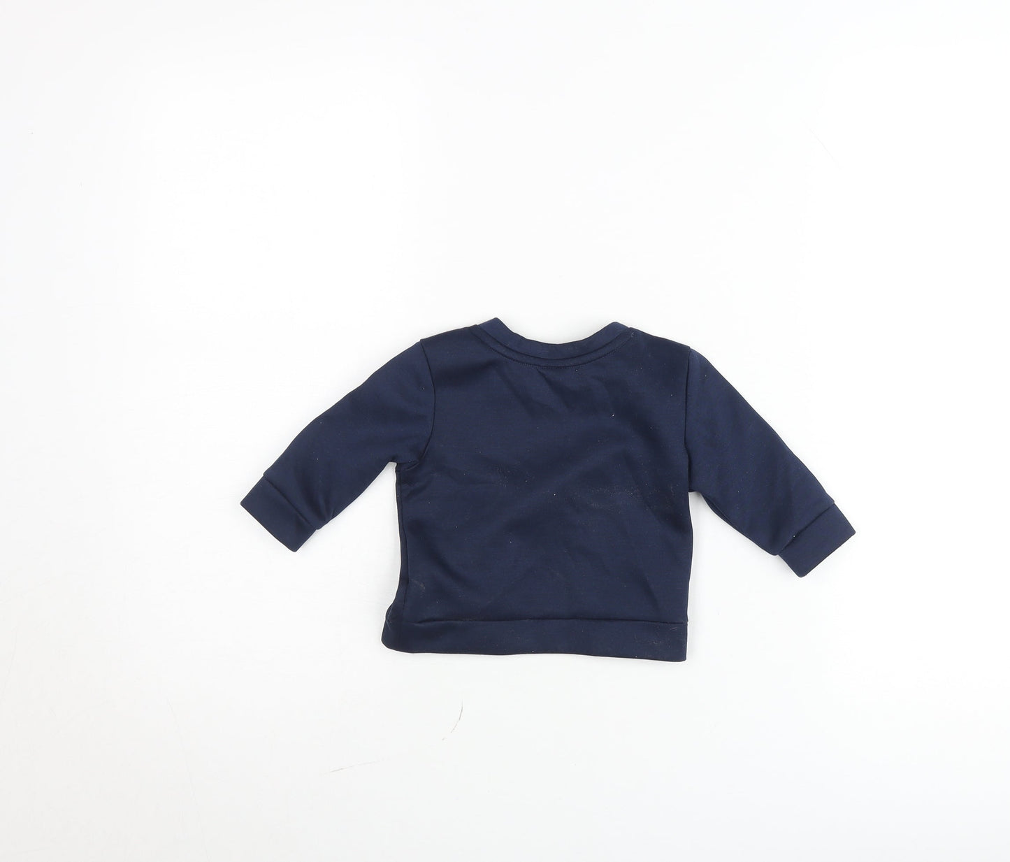 The North Face Blue Baby Pullover Jumper 3-6 Months Unisex Cotton Blend